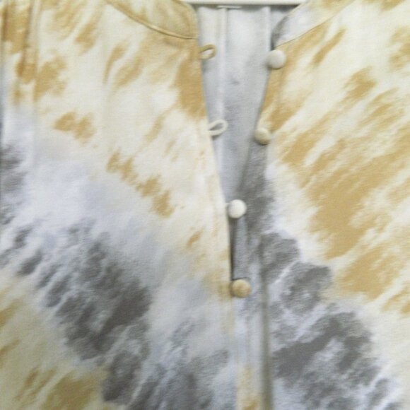 Time and Tru Women's Split Neck Sleeveless Dress, Sizes L Multicolor - Picture 3 of 6